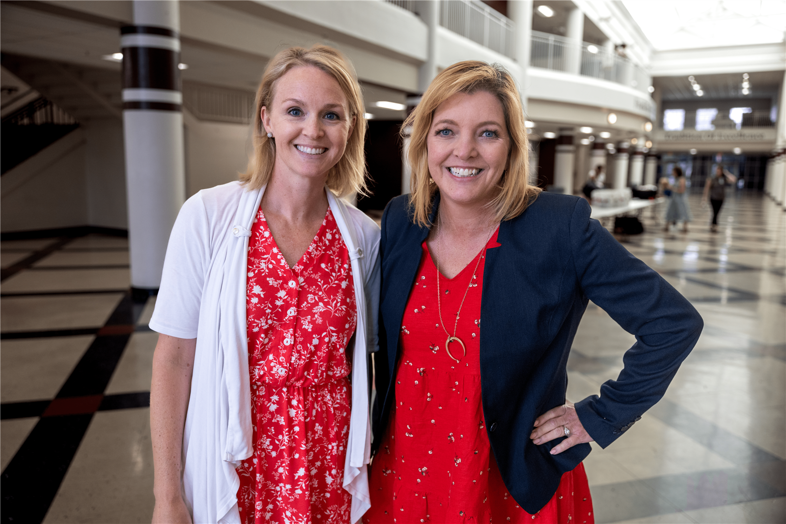 Principal and Assistant Principal smiling